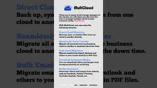 Manage Multiple Cloud Storage Accounts in One Place #cloudstorage #cloudmigration #multcloud