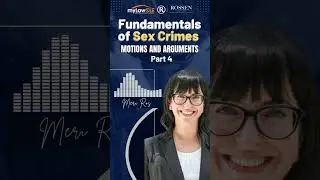 Fundamentals of Sex Crimes