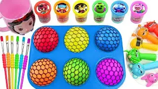 Satisfying Video DIY How To Make Rainbow Finger Sprunki & Blue FORM Slime Ballons Cutting Candy ASMR