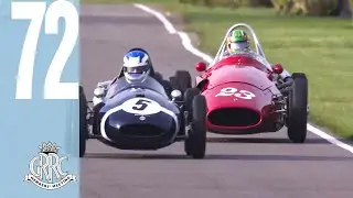 Tense Formula 1 Cooper v Maserati  battle at Goodwood