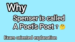 Edmund Spenser: A poets Poet | Elizabethan poet Edmund Spenser | @literarytalks1