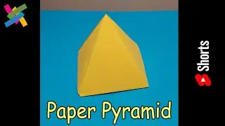 DIY Origami PYRAMID | How to make paper pyramid easy | Fold tutorial #Shorts