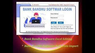 Bank Bandhu Software 0.4 Editing //  Font And Size Change, Print Aliment Setting , Bulk Data Import