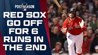 6-RUN INNING! Red Sox GO OFF in the 2nd inning to take a big early lead in ALCS Game 3 at Fenway!