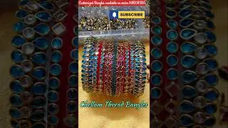 Stunning Blue & Pink Bangles Collection 💫💙💗 #silkthreadbangles #viralshort #trending #handmade