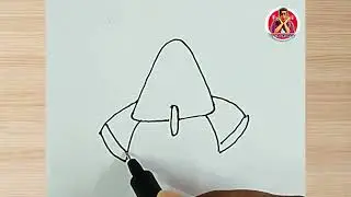 Easy Rocket Drawing for beginners || Drawing for kids #sdarts #rocketdrawing #kiddrawing #sketch 