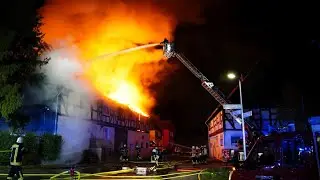 Gro&szlig;brand in Nothfelden 10.04.2024
