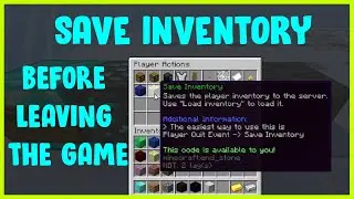 How to save inventory before leaving the game | Mineland Network