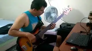 Baixo SX SJB62 FRETLESS sem pedais ou efeitos.