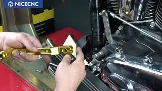 How to Install Pair Heel Toe Gear Shift Lever Shifter Pegs