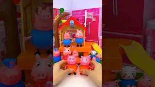 Satisfying With Unboxing Peppa Pig Park Slide Set Toy, ASMR Video #shorts