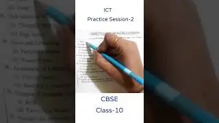 ICT Information and Communication Technology MCQs Session-2 CBSE Class-10 #shorts #cbse #boardexam