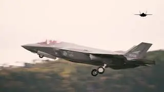 F35 on a Touch & Go in V&aelig;rnes