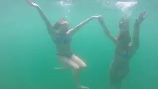 Cliff jumping in an abandoned quarry!