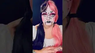 Broken doll makeup #halloweenmakeup #brokendollmakeup