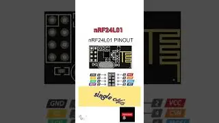 nRF24L01 module pinout #akexperiment #electronic #pinout #nrf24l01 #transceiver #RF #module #shorts
