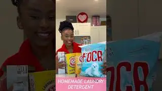 Homemade Powder Laundry Detergent - 3 Simple Ingredients #asmr #diy #laundrydetergent #laundryhack