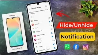 How to Hide Notification on Samsung Galaxy M36 / samsung m36 Lockscreen Notification Off कैसे करें