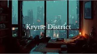 Cyberpunk City Ambience | Relaxing Futuristic Room View | Ambient Music for Sleep & Focus