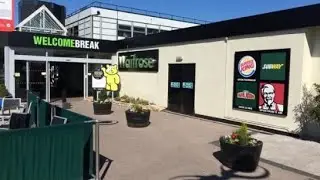 Keele services - M6 - The oldest sign on the motorway at this service station!!!!