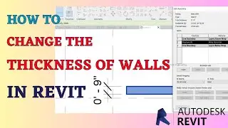 How To Change The Wall Thickness in Revit | Revit Wall Thickness | Civil Engineering
