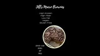 High Protein Macro Friendly Brownies