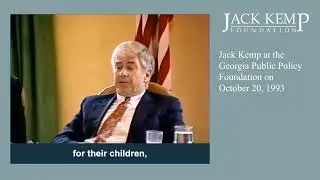 Jack Kemp at the Georgia Public Policy Foundation