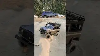 New MN99s V2 crawling through sand! #RC #MN99 #Dubai #offroad #landrover #defender90 #car #shorts