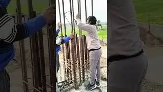 How are the columns on the first floor constructed? #worksiter #construction #shorts #viral