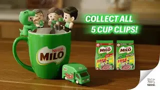 Make Your MILO with MILO Cup Clips - Collect all 5 today!