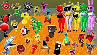 BIG CITY LAVA SPRUNKI MR SUN MOON TREE FUN COMPUTER MISS WENDA YELLOW PINKI SPARTAN KICKING in GMOD