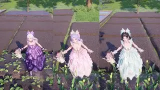 Infinity Nikki 4-star Outfit: Courtyard Flowers (Fully Glowed Up & Evolved)