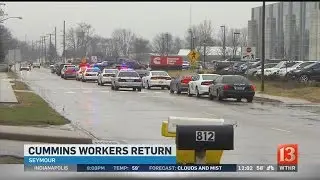 Cummins employees return to work