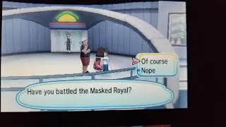 Showing Professor Kukui's Mask to the kid in the Battle Royal Dome