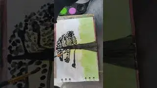 &iquest;Aburrido? el contraste del &aacute;rbol #&aacute;rboles #art #acuarela #nature #gatos #musica #short #tree