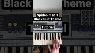 Spider-man 3 Black Suit Theme | Easy piano tutorial