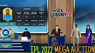 IPL 2022 mega auction Part.1 | Real cricket premier league | IPL auction 2022