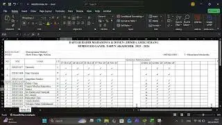 CARA MENINGGIKAN KOLOM PADA TABEL EXCEL SECARA OTOMATIS