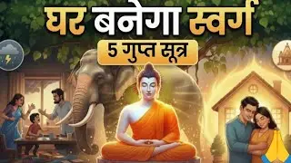☸️बुद्ध के ये 5 सूत्र इसे 'स्वर्ग' 🏠बना देंगे ⚛️