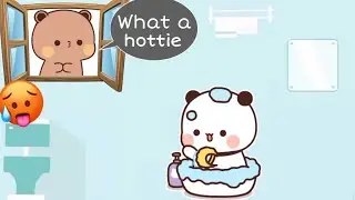 Naughty Dudu Secretly Saw Bubu Bathing