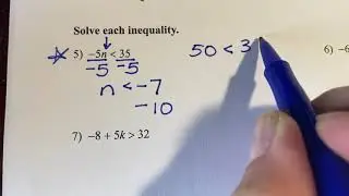 Solving Inequalities - Mult/Div by a negative