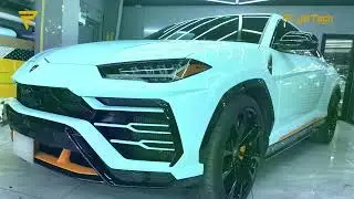 Lamborghini Premium Wrap at Royal Tech Auto Services Dubai