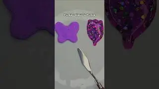 PURPLE + ELECTRIC PURPLE 💜 #satisfying #colormixing #art #asmr #shortsfeed