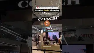 Affordable shopping in Singapore-Outlet Shopping crazy discounts all year round- Upto 70%off #shorts