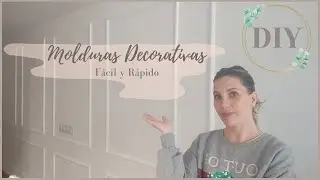 COMO colocar MOLDURAS DECORATIVAS de POLIESTIRENO en la PARED!! #interiordesign  #molduras #home