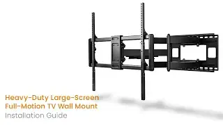 Installation: Heavy-Duty Large-Screen Full-Motion TV Wall Mount, for 60 to 120 in. Displays [462358]