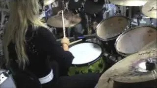 Chick drummer playing Children of Bodom-In Your Face