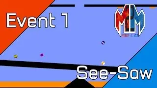 Flaming See-Saw - Marble Mayhem Fire & Ice (Algodoo Marble Race)