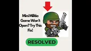 Fix Mini Militia App Crash & Loading Problems | Android Guide
