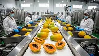 Inside a Modern Papaya Factory: From Farm to Delicious Desserts (Full Process)